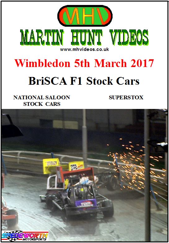 Wimbledon 5th March 2017 BriSCA F1 Stock Cars & National Saloons