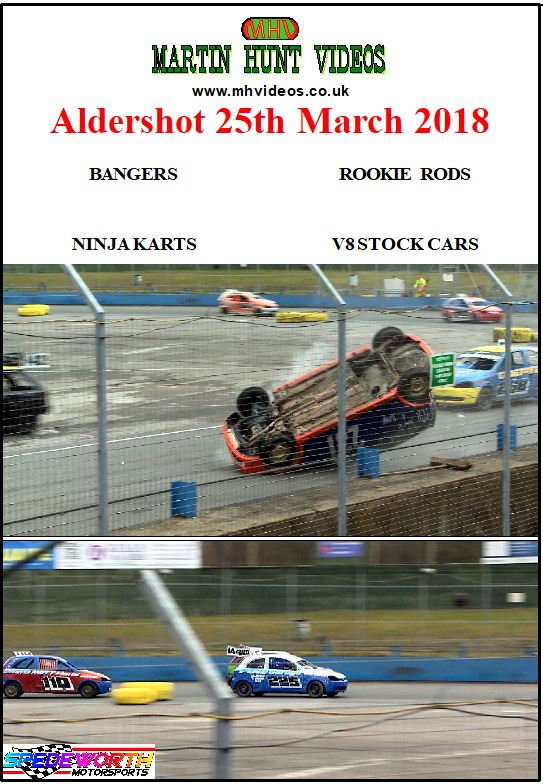 Aldershot 25th March 2018 Bangers Ninja Karts Rookie Rods