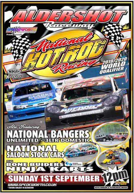 Aldershot 1st September 2019 Nat Rods & Unlimited Nat Bangers