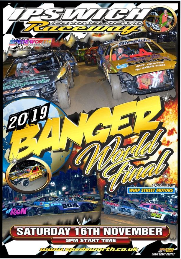 Ipswich 16th November 2019 Rookie Banger World Final