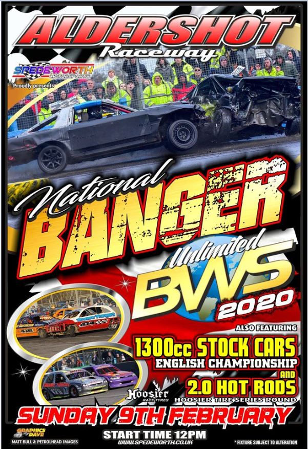 Aldershot 9th February 2020 Unlimited Nat Bangers World Series
