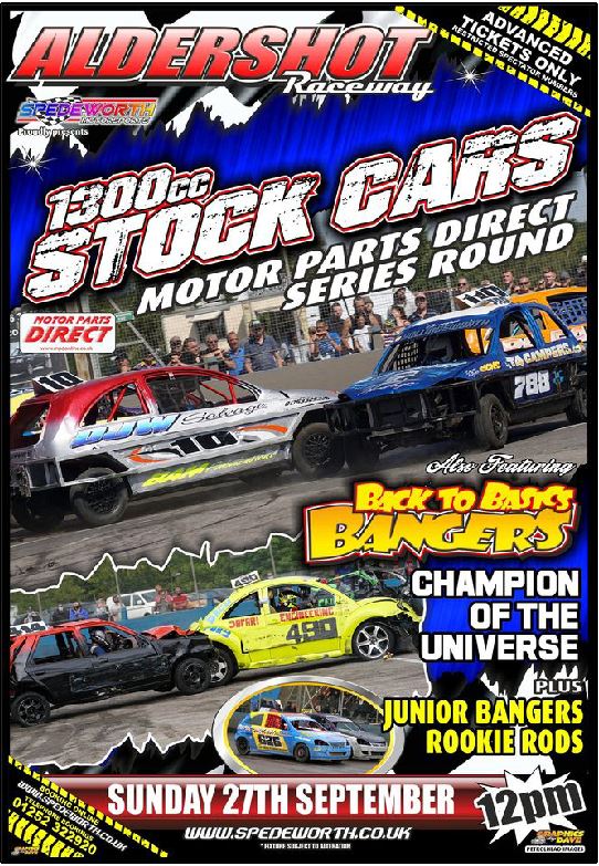 Aldershot 27th September 2020 Bangers Champion of the Universe