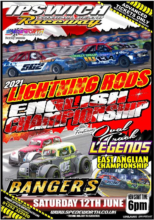 Ipswich 12th June 2021 Lightning Rods English Champ