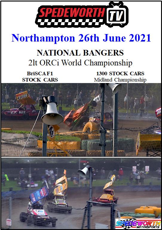 Northampton 26th June 2021 Nat Bangers 2lt World Champ BriSCA F1