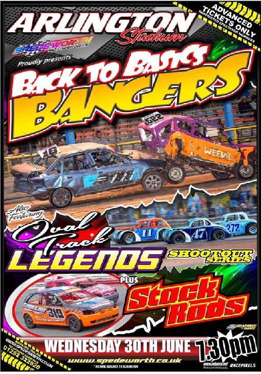 Arlington 30th June 2021 Back to Basics Bangers