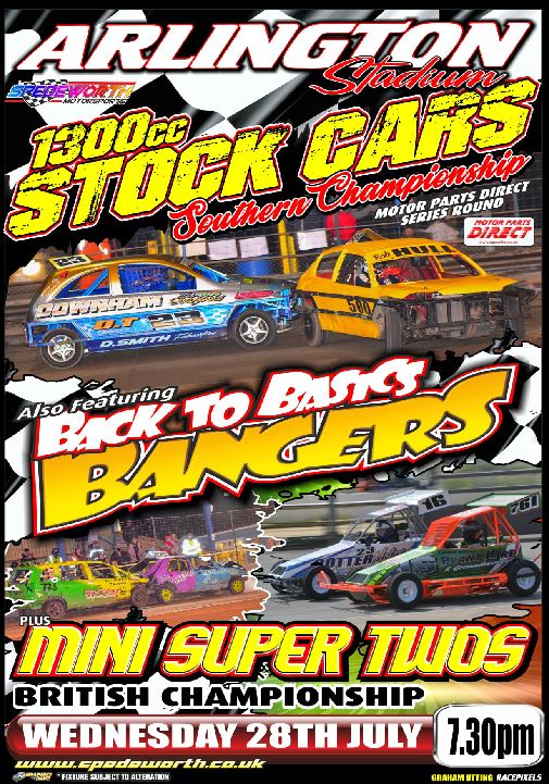 Arlington 28th July 2021 1300 Stock Cars Southern Champ Bangers