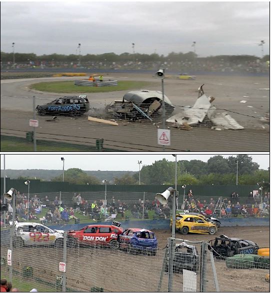 Northampton 30th August 2021 Bangers Caravan Destruction Derby