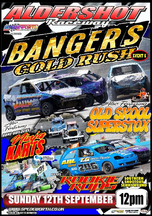 Aldershot 12th September 2021 Bangers Gold Rush
