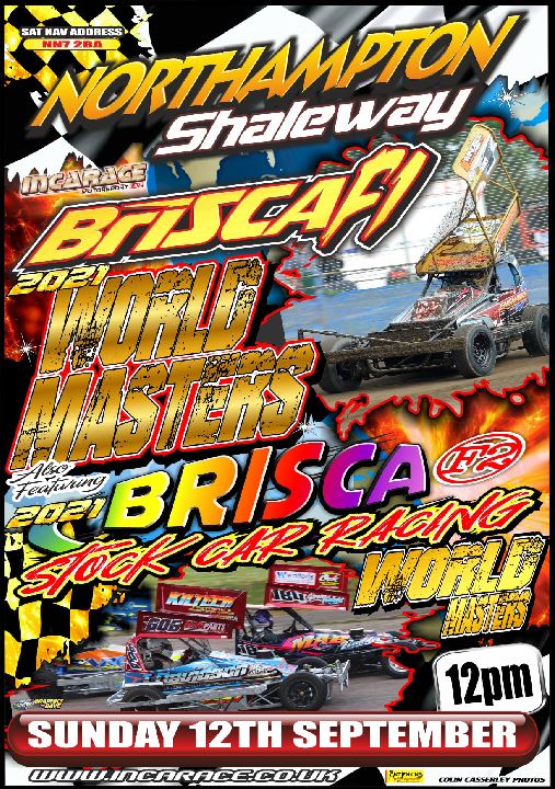 Northampton 12th September 2021 BriSCA F1 and F2 World Masters
