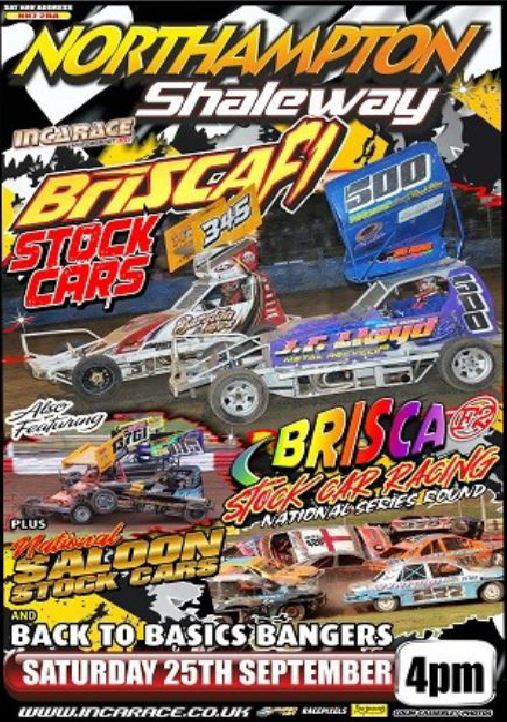 Northampton 25th September 2021 BriSCA F1 & F2 National Saloons