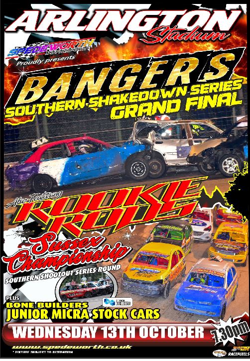 Arlington 13th October 2021 Bangers Southern Shakedown Final