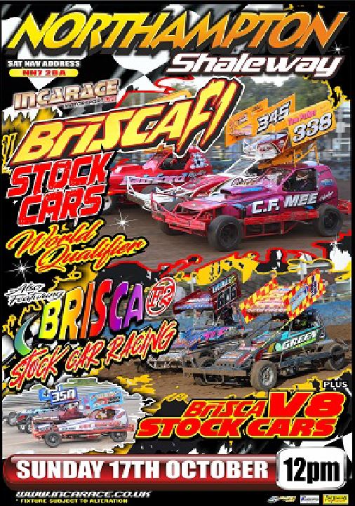 Northampton 17th October 2021 BriSCA F1 and F2