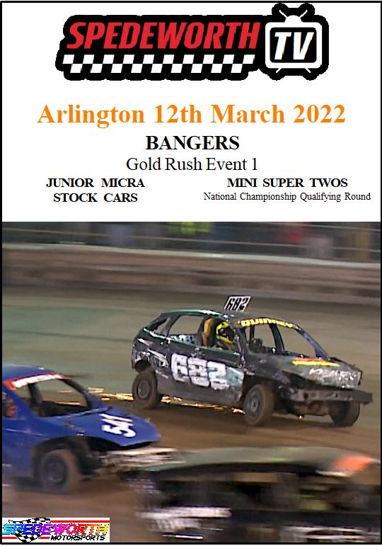 Arlington 12th March 2022 Bangers Gold Rush
