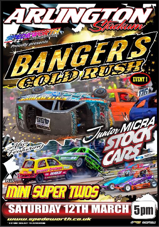 Arlington 12th March 2022 Bangers Gold Rush