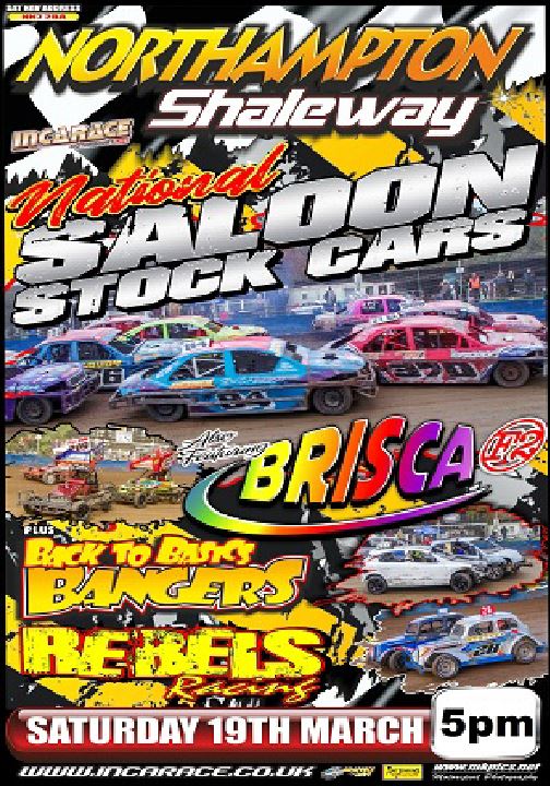 Northampton 19th March 2022 National Saloons BriSCA F2