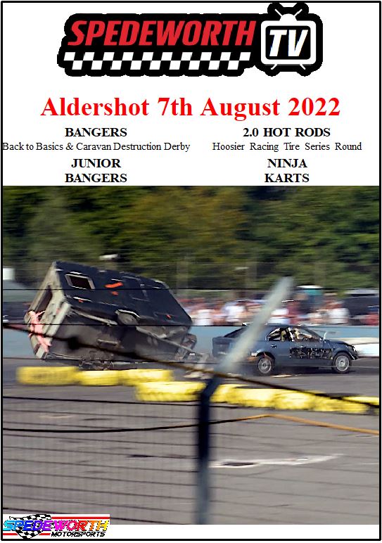 Aldershot 7th August 2022 Bangers Caravan Destruction Derby
