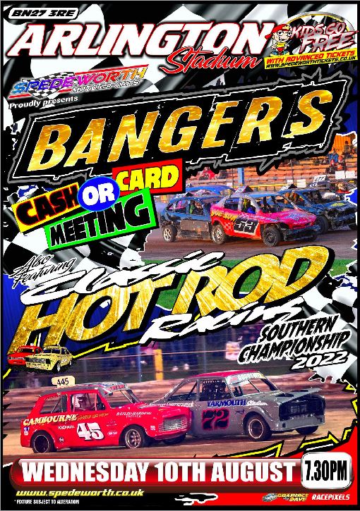 Arlington 10th August 2022 Bangers Cash or Card
