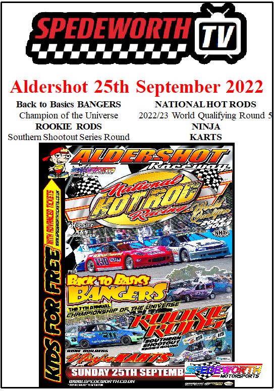 Aldershot 25th September 2022 National Hot Rods Bangers