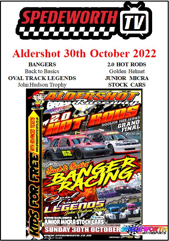Aldershot 30th October 2022 Bangers Back to Basics