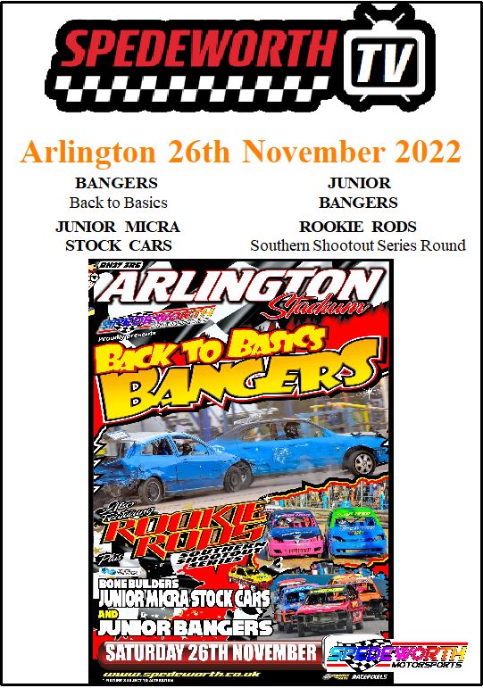 Arlington 26th November 2022 Back to Basics Bangers