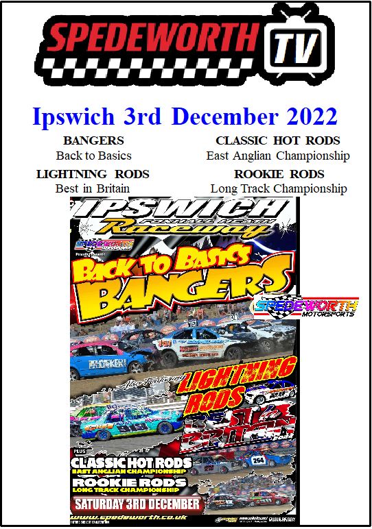 Ipswich 3rd December 2022 Classic, Lightning & Rookie Rods
