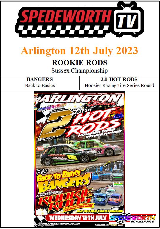 Arlington 12th July 2023 Back to Basics Bangers