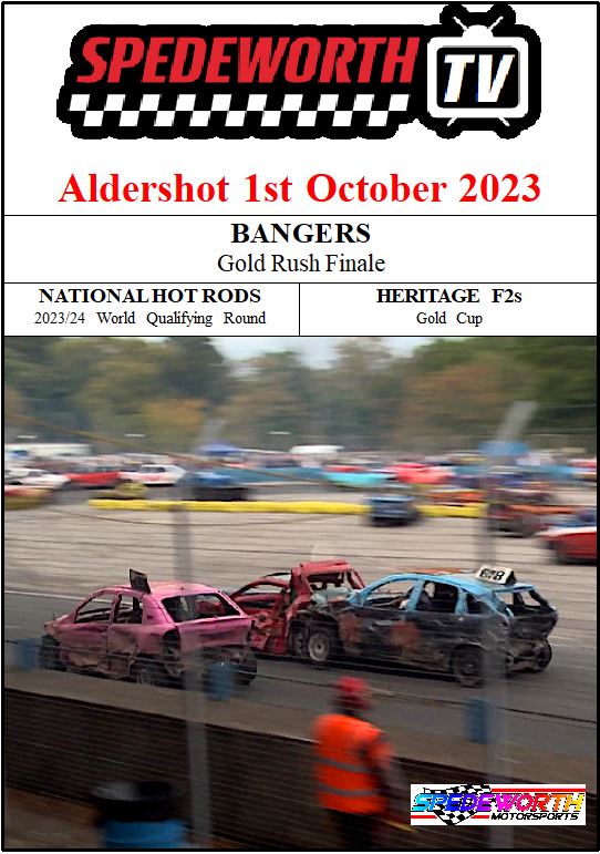 Aldershot 1st October 2023 Bangers Gold Rush Finale Nat Rods