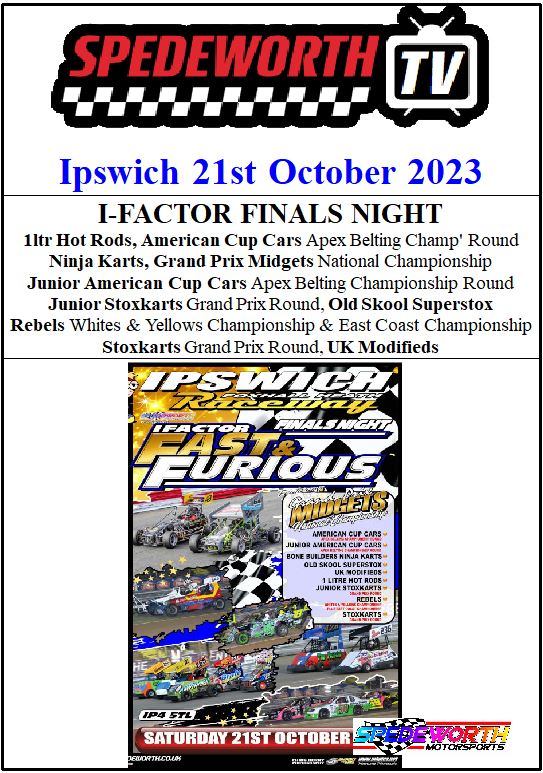 Ipswich 21st October 2023 I-Factor Finals Night