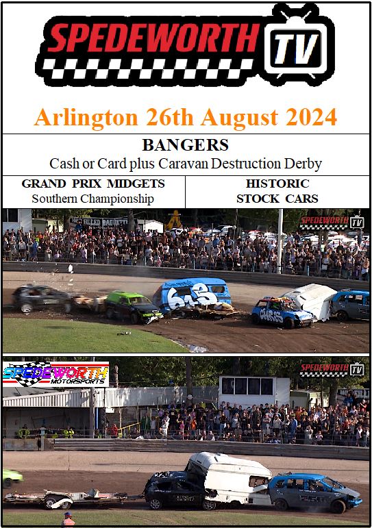 Arlington 26th August 2024 Banger Caravans
