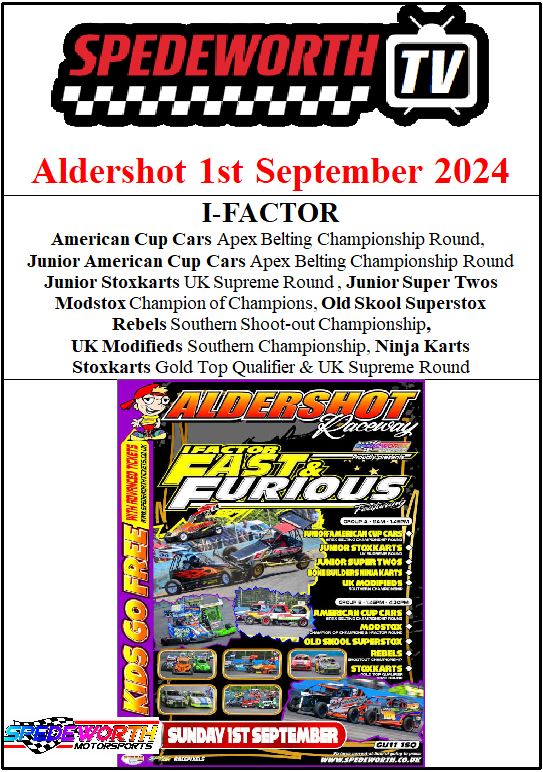 Aldershot 1st September 2024 I-Factor