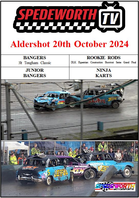 Aldershot 20th October 2024 Bangers Unlimited Tongham Classic