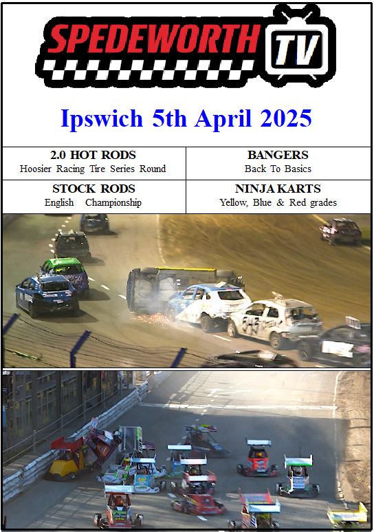 Ipswich 5th April 2025 Hot Rods Stock Rods Bangers