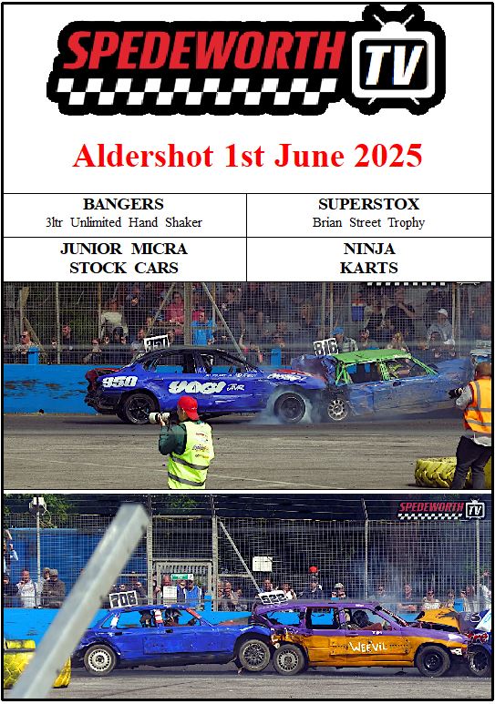 Aldershot 1st June 2025 Bangers 3ltr Unlimited Handshaker