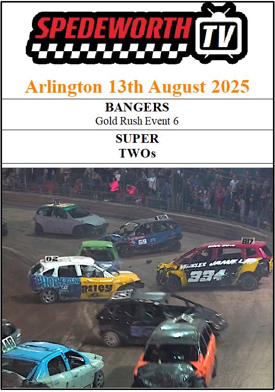 Arlington 13th August 2025 Bangers Gold Rush