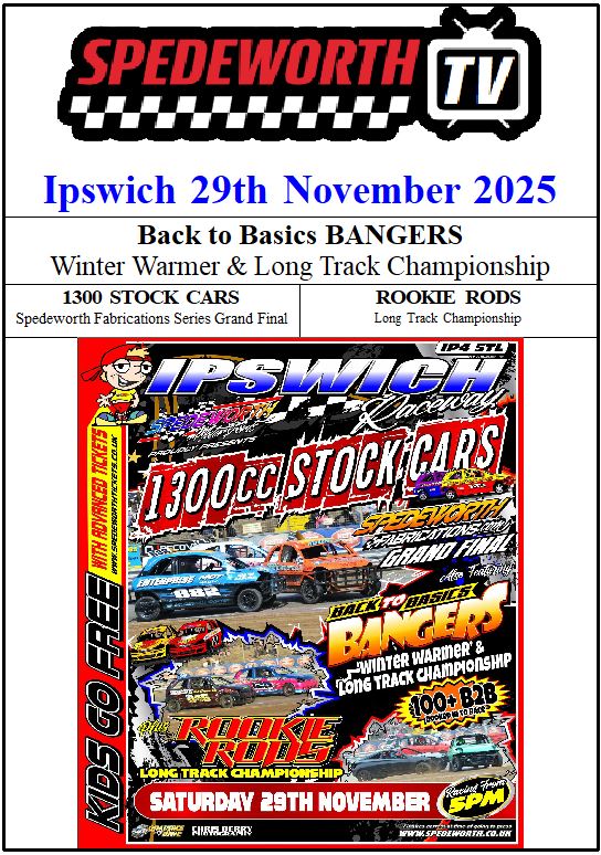 Ipswich 29th November 2025 Bangers