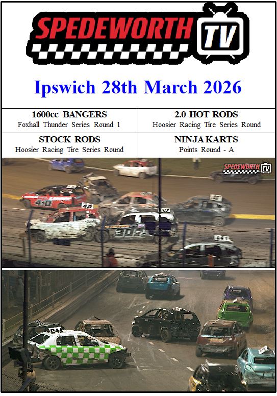 Ipswich 28th March 2026 Bangers