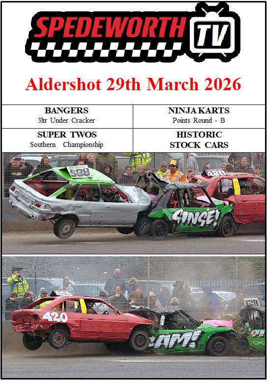 Aldershot 29th March 2026 Bangers 3ltr Undercracker