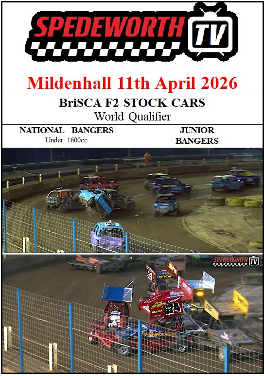 Mildenhall 11th April 2026 National Bangers