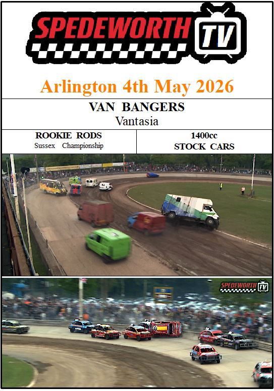 Arlington 4th May 2026 Van Bangers 1400 Stock Cars
