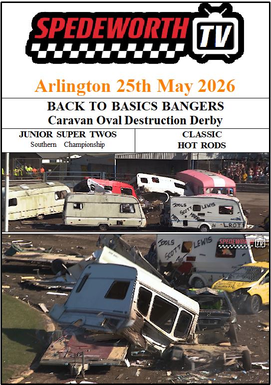 Arlington 25th May 2026 Bangers Caravans