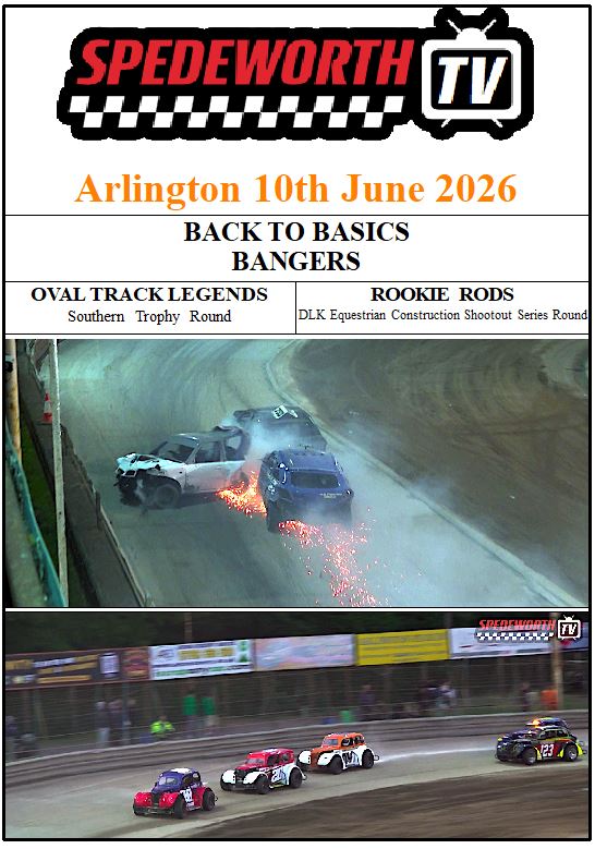Arlington 10th June 2026 B2B Bangers Legends Rookie Rods