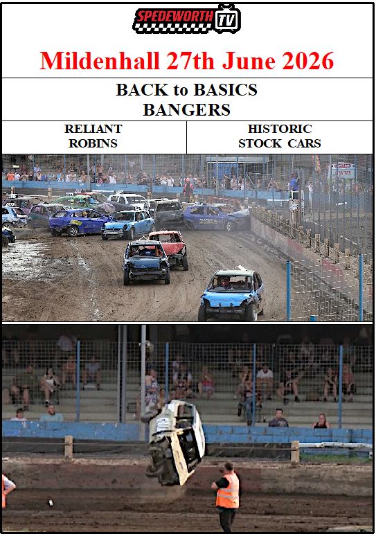 Mildenhall 27th June 2026 B2B Bangers Reliant Robins