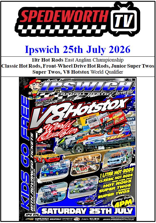 Ipswich 25th July 2026 1ltr Hot Rods V8 Hotstox Ipswich 25th July 2026 1ltr Hot Rods V8 Hotstox