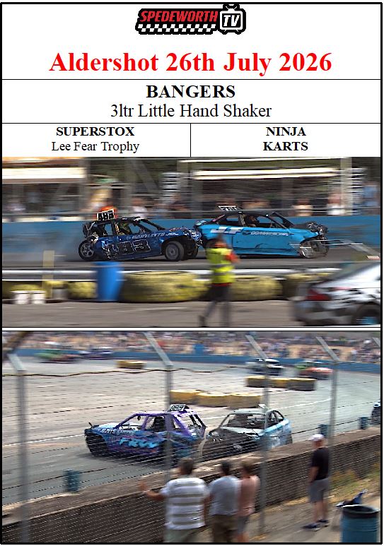 Aldershot 26th July 2026 Bangers Little Handshaker Aldershot 26th July 2026 Bangers Little Handshaker