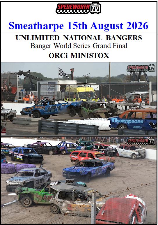 Smeatharpe 15th August 2026 National Bangers World Series Final