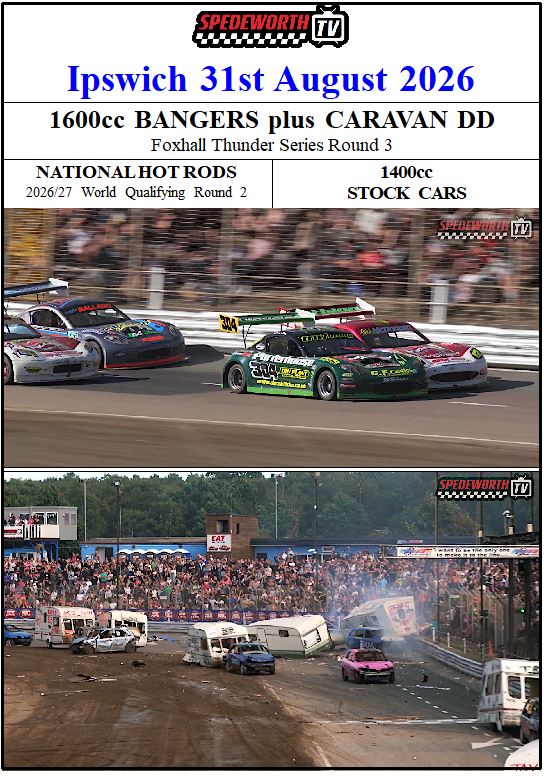 Ipswich 31st August 2026 Caravans National Hot Rods