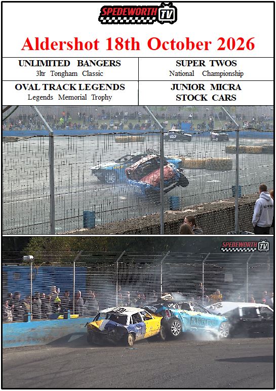 Aldershot 18th October 2026 Unlimited Bangers Tongham Classic
